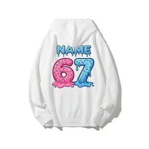 67 Hoodie Girls 6 7 Creams Graphic Long Sleeve Unisex Hoodies Fall WinterPrinted Unisex Casual Hoodie