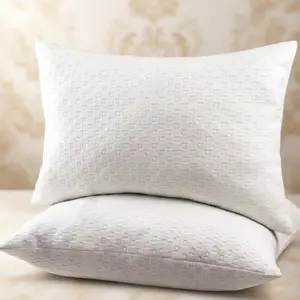 2 Pack NY Textile Haus Queen & King Size Adjustable Cooling Rayon from Bamboo Pillow for Sleeping Knee Back Neck Pillow