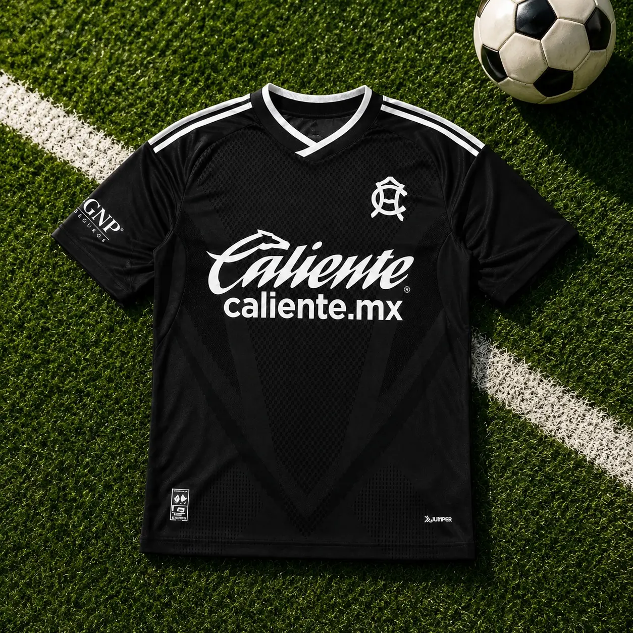 Club America Black Away Soccer Jersey 26-27, Quick-Dry Short Sleeve Football Shirt, Breathable Performance Sports Top, Liga MX Fan Apparel