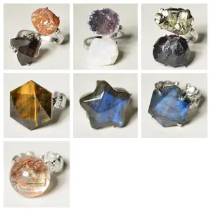 [No.443-449 Tray #16]Unique handmade crystal ring