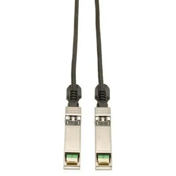 Tripp Lite N280-01M-BK High-Speed MSA SFF-8431 1m (3 ft.) 30AWG SFP+ Passive 10Gbps Ethernet Copper Cable, 100Ohm Twin Axial, Diecast Metal Hot-Plug Cable for Computers, Office Network Components (1x 2x 4x and 8x Fiber Channel Compatible)