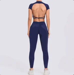 VibeSkin Set High Waist Scrunch Butt Workout Set with Moisture-Wicking Quick-Dry Material & Eco-Conscious Water-Resistant Design