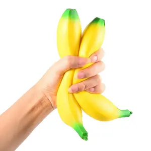 Soft Stretchy Banana Finger Toy, Stress Relief Anxiety Reducer, Focus Enhancer, Squeeze Fun, Bananas Squishies, Good Mood Booster, Stress Relief Fidgets