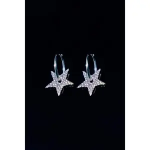 STAR HOOP EARRINGS STAR HOOP EARRINGS