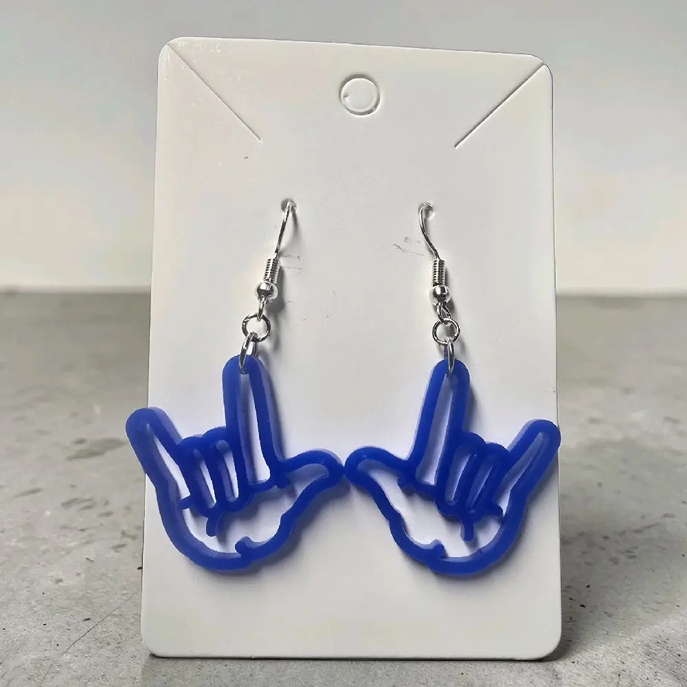 185) ASL "I Love You" Sign Earrings!