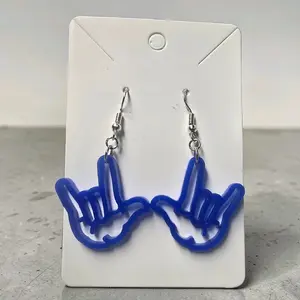 158) ASL "I Love You" Sign Earrings!