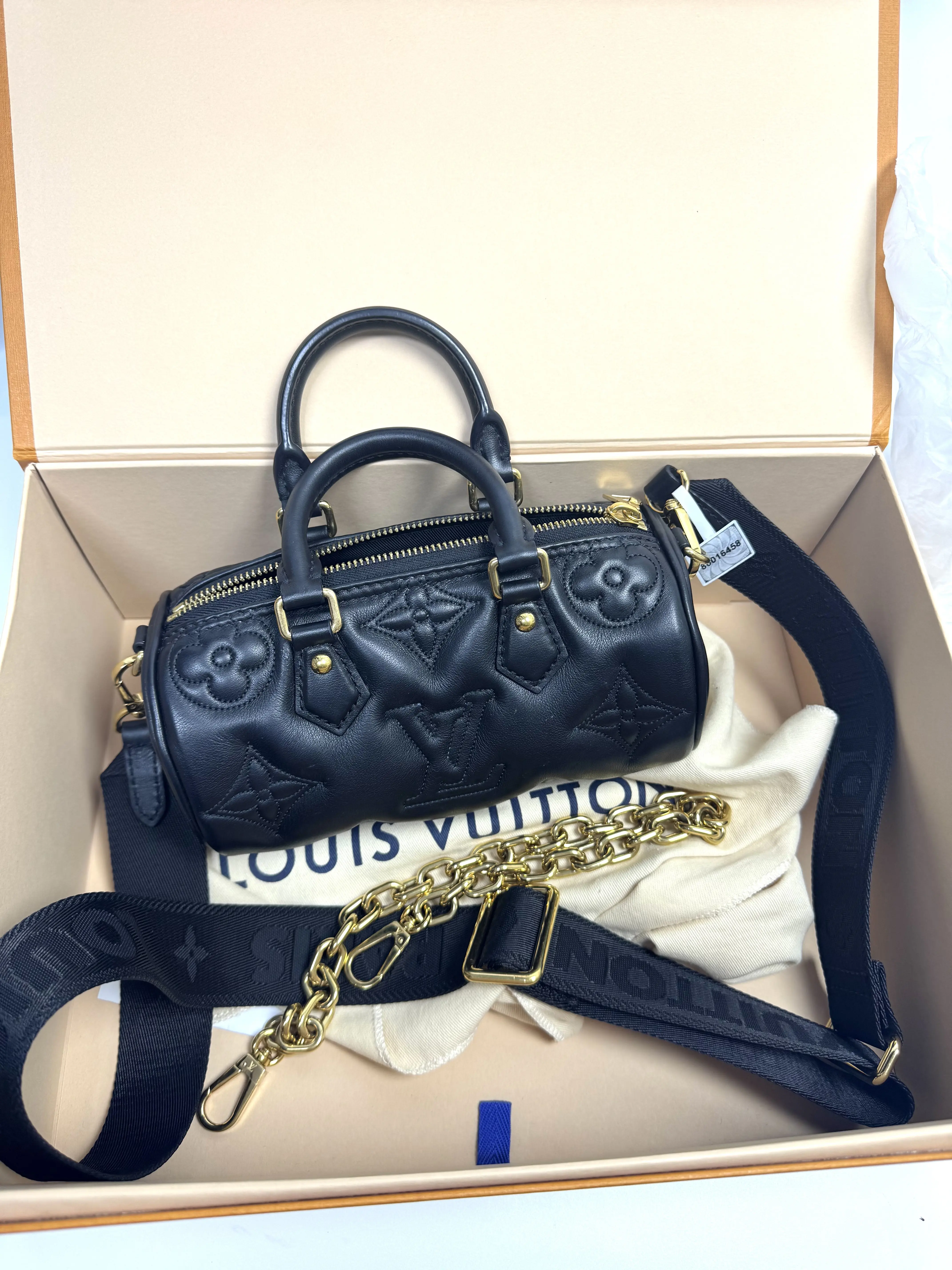 Pre-owned Louis Vuitton leather Crossbody Bags Babylone Tote (Monogram Empreinte Leather)