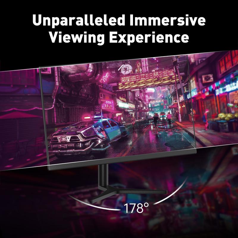 REHISK 25" Gaming Monitor, 240Hz, FHD 1080P, 1ms, VA Panel, HDR10, 92% sRGB, Frameless Design, HDMI2.0 & DP1.2, VESA Mountable