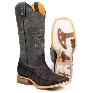 Men's Tin Haul Derrick Boots With Pumpin Sole Handcrafted Brown