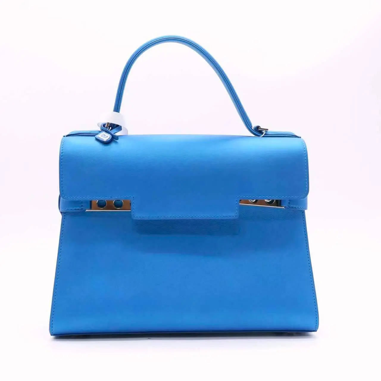 Pre-owned delvaux Leather Top handle bag Tempete MM Twins B23723