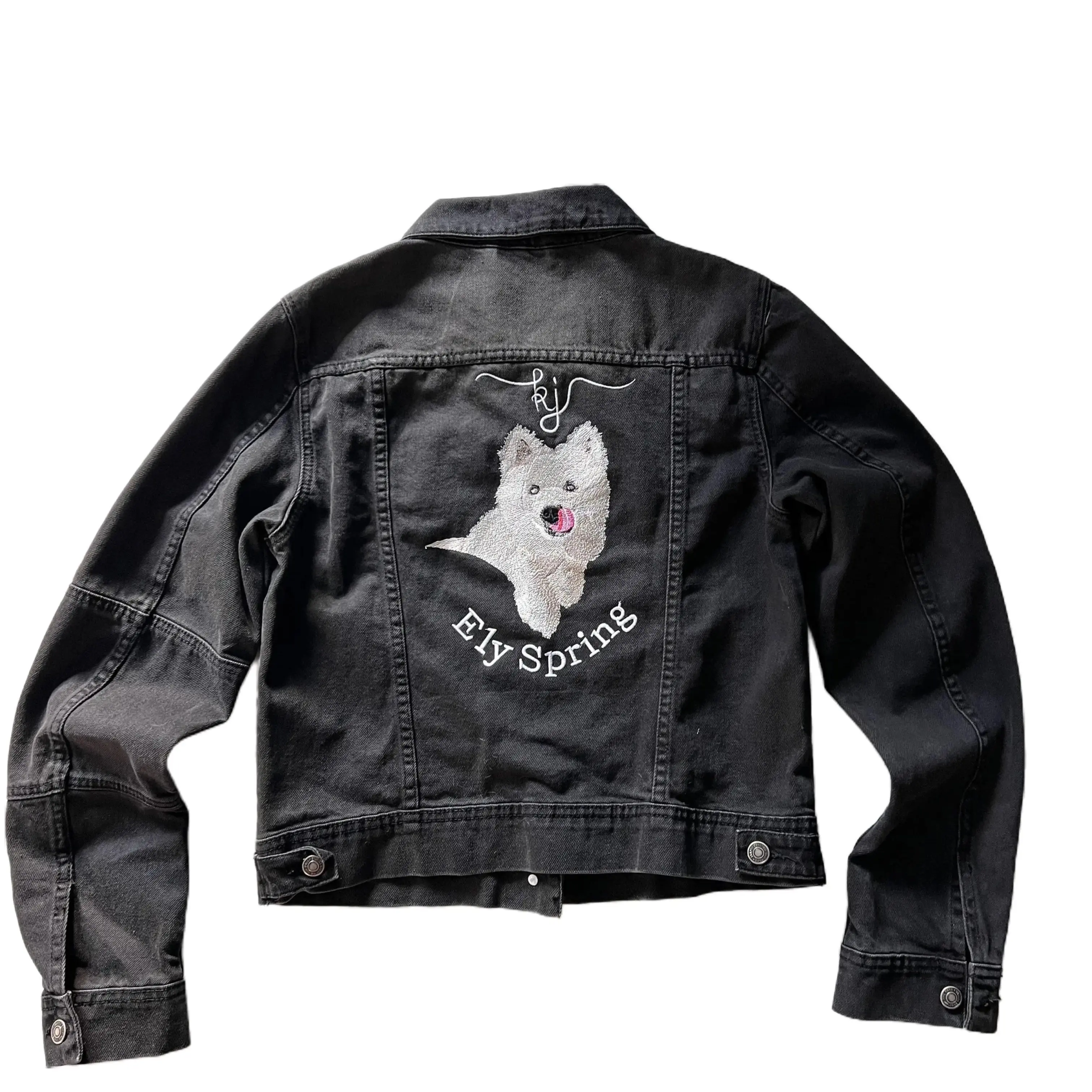Custom Denim Jacket Portrait with your animal Casual Womenswear