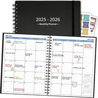Monthly Planner Black(Dated 2025.12026.6