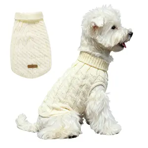 Snuggle Season Essential Solid Color Knit Sweater with Classic Lapel for Dogs & Cats Poodle Clothes Comfortable Pet Clothing