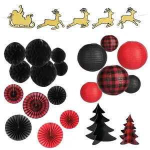 Buffalo Plaid Christmas Decorating Kit - 26 Pc.