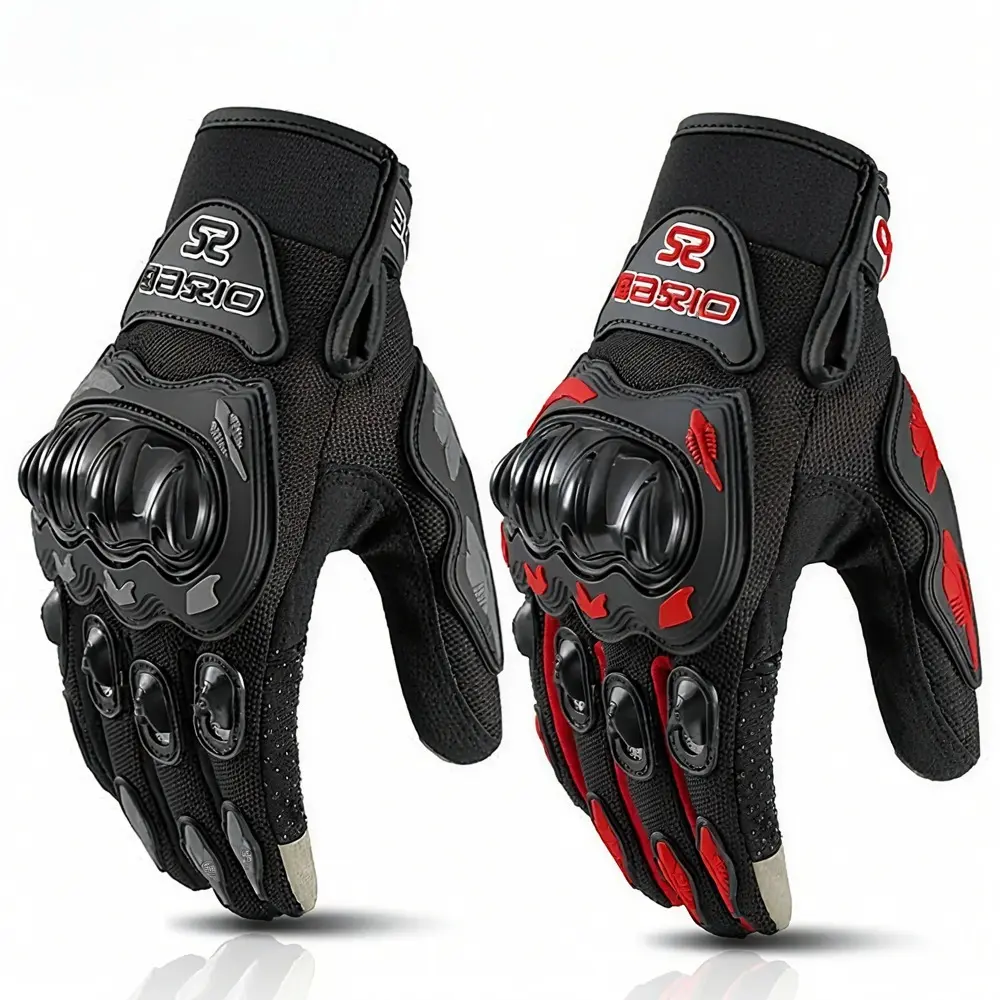 1 Pair Full Finger Cycling Gloves – Anti-Slip, Wear-Resistant, Breathable Touchscreen Gloves for Cycling, Climbing, Weightlifting, Fitness Essentials, Riding Gear, Protective Gloves