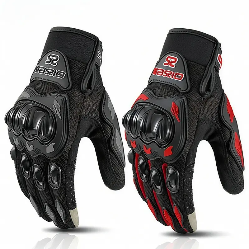 1 Pair Full Finger Cycling Gloves – Includes Gloves, Anti-Slip, Wear-Resistant, Breathable Touchscreen Gloves for Cycling, Climbing, Weightlifting, Fitness Essentials, Protective Gloves