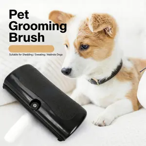 Pet Grooming Comb for Dogs, Hair Removal Brush, Horsehair Scrapper, Sawtooth Comb, Dog Cleaning and Beauty Tool, Pet Care Essentials