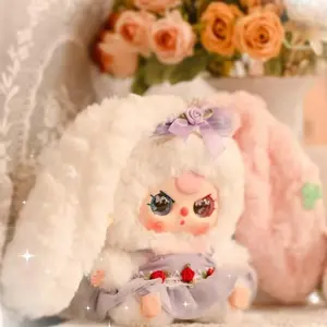 【ZZ】- Lily Rabbit Town  V4 series Mystery Boxes Bag Pendant Bunny Plush Dolls Soft Collectibles （Hidden Style 1/36）