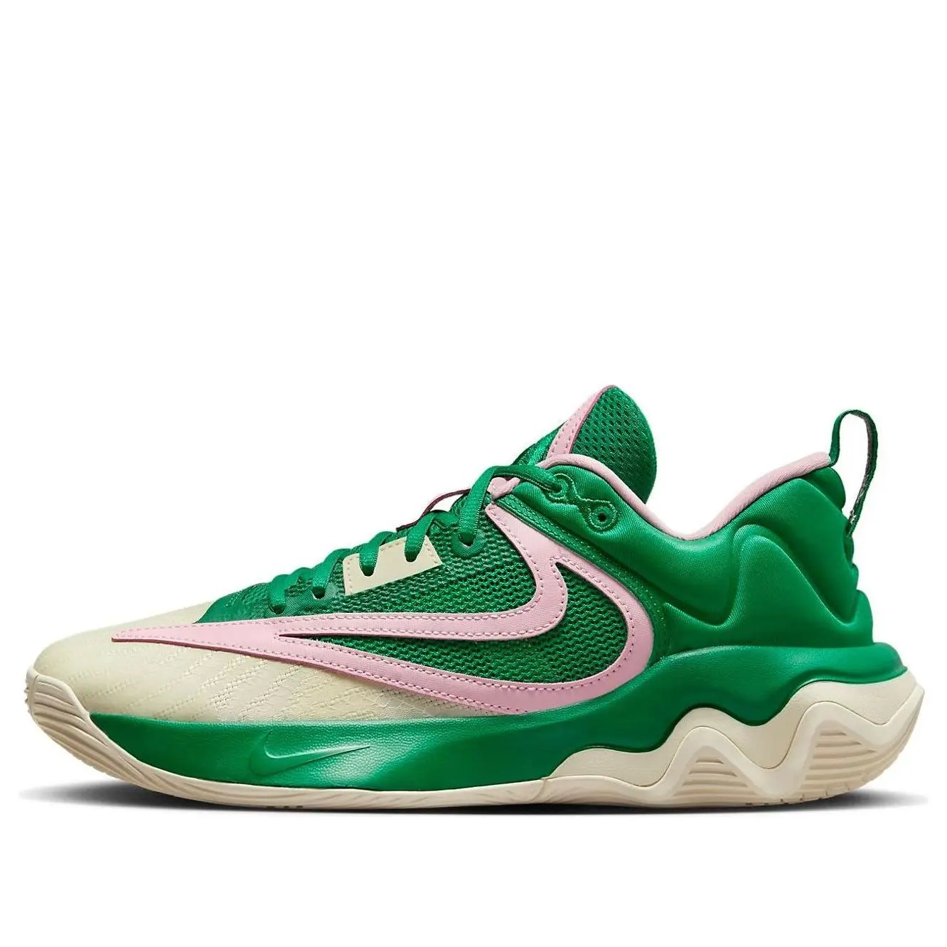 Nike Men's Giannis Immortality 3 TX Model Basketball Shoes, Athletic Sport Sneakers in Green and Pink, Model Tx