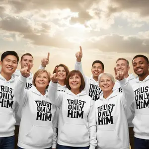 Heavenly Apparel | Classic Unisex Pullover Hoodie |Trust only HIM