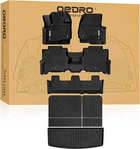 YITAMOTOR Floor Mats Fit for Ford Expedition 2018-2025 8-Seater(Not Fit MAX/L Model), TPE All Weather Trunk Mat w/Backrest for Expedition Accessories