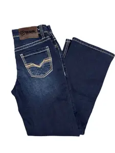 Boy's Rock & Roll Denim Dark Wash Boot Cut Jeans