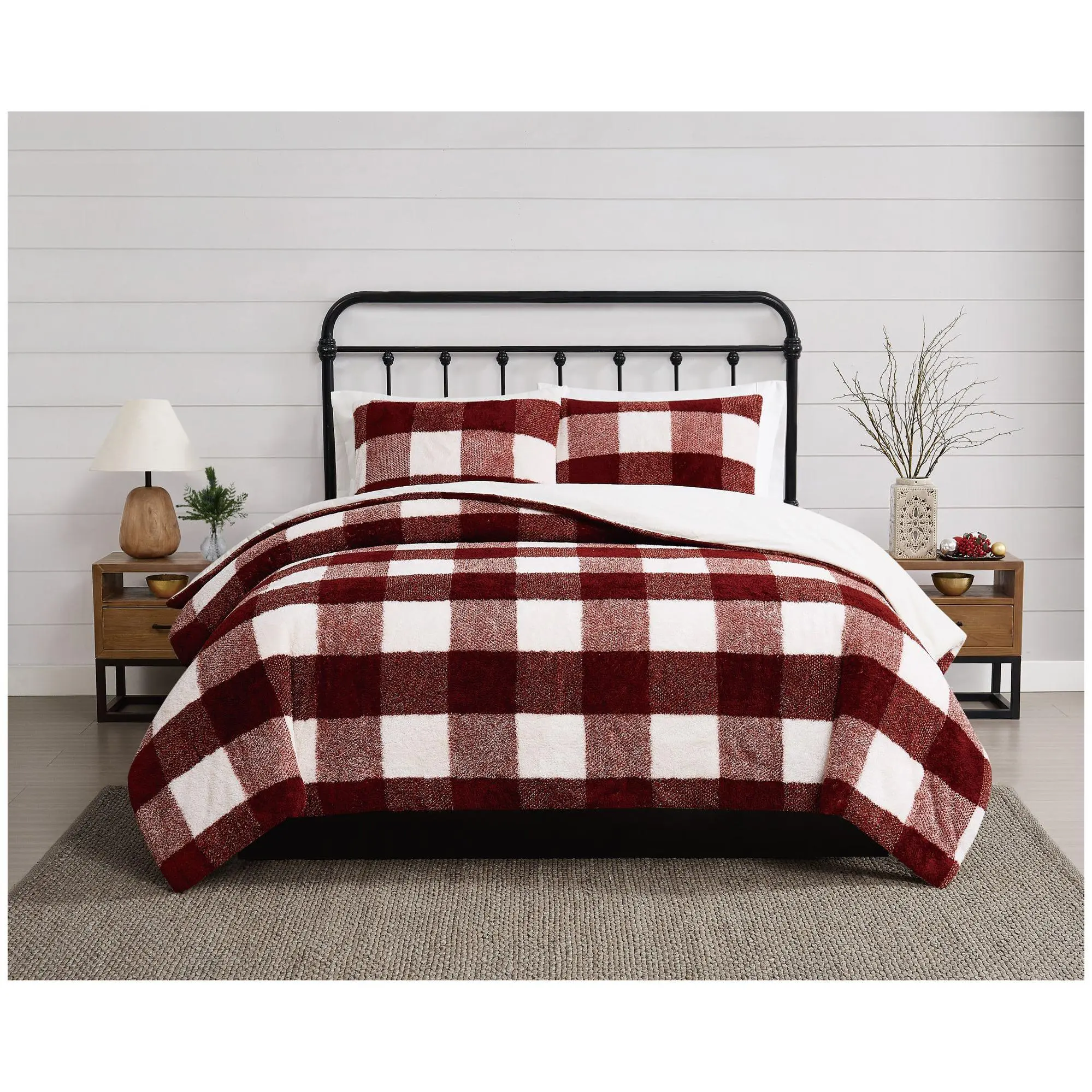 Cannon Cozy Buffalo Check Full/Queen 3 Piece Coforter Set Cannon Cozy Buffalo Check Full/Queen 3 Piece Coforter Set