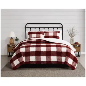 Cannon Cozy Buffalo Check Full/Queen 3 Piece Coforter Set