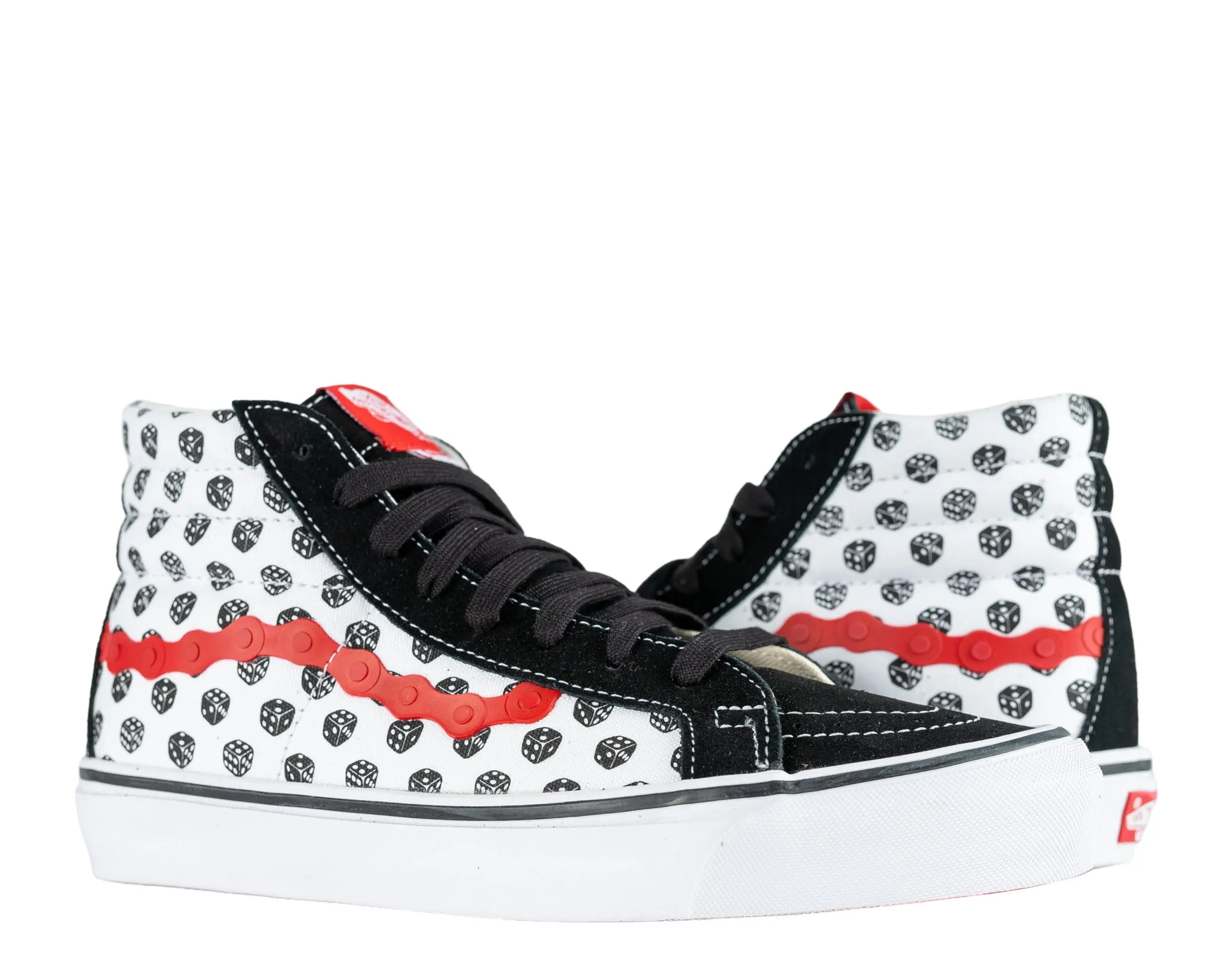Vans x Bodega Sk8-Hi LX Dice High Stakes Sneaker in Black/True White/Red