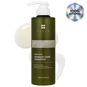 BRMUD Relief Mud Clay Damaged Care Shampoo - Official Product Damaged Hair Repair Strengthening Shampoo for Breakage & Thinning Hair (16.9 fl oz)