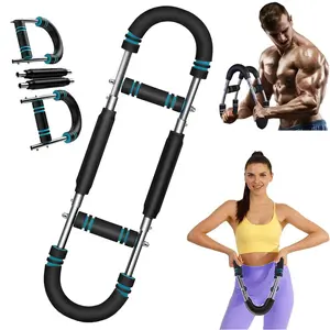 Twister Arm Trainer, 60-110lb Blue Adjustable Twister Arm Chest Workout Equipment for Men & Women, Adjustable Forearm Strengthener, Portable Spring Resistance for Home Fitness