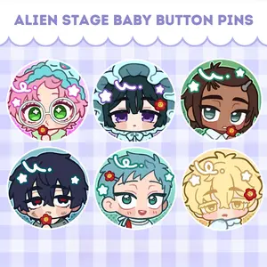 ALNST Buttons - Baby Mizi Sua Hyuna Ivan Till Luka Button Pins, Cute Buttons for Clothes, Funny Accessories for Unisex, Collector Gift, Bag Accessories