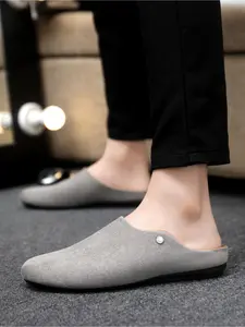 2026 Spring/Summer Relaxed-Fit Footwear Black & Light Gray Suede Slip-On Warm Brown Skin-Flattering Commuter Casual Versatile Shoe