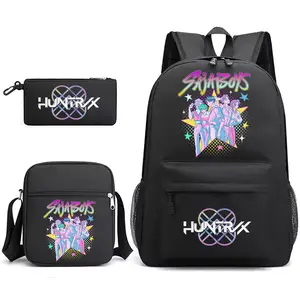 Kpop Witch Hunting Group Rumi Backpack Anime Backpack 3-piece Lightweight School Bag