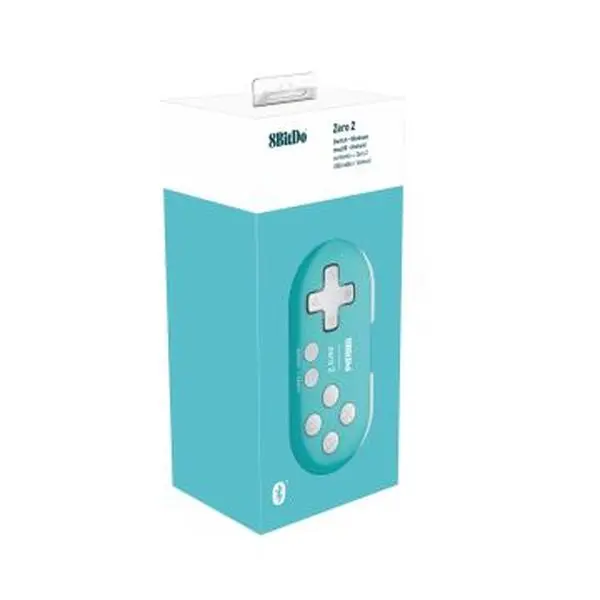 8BitDo Zero 2 Bluetooth Keychain Mini Controller for Switch, PC & Mac - Turquoise