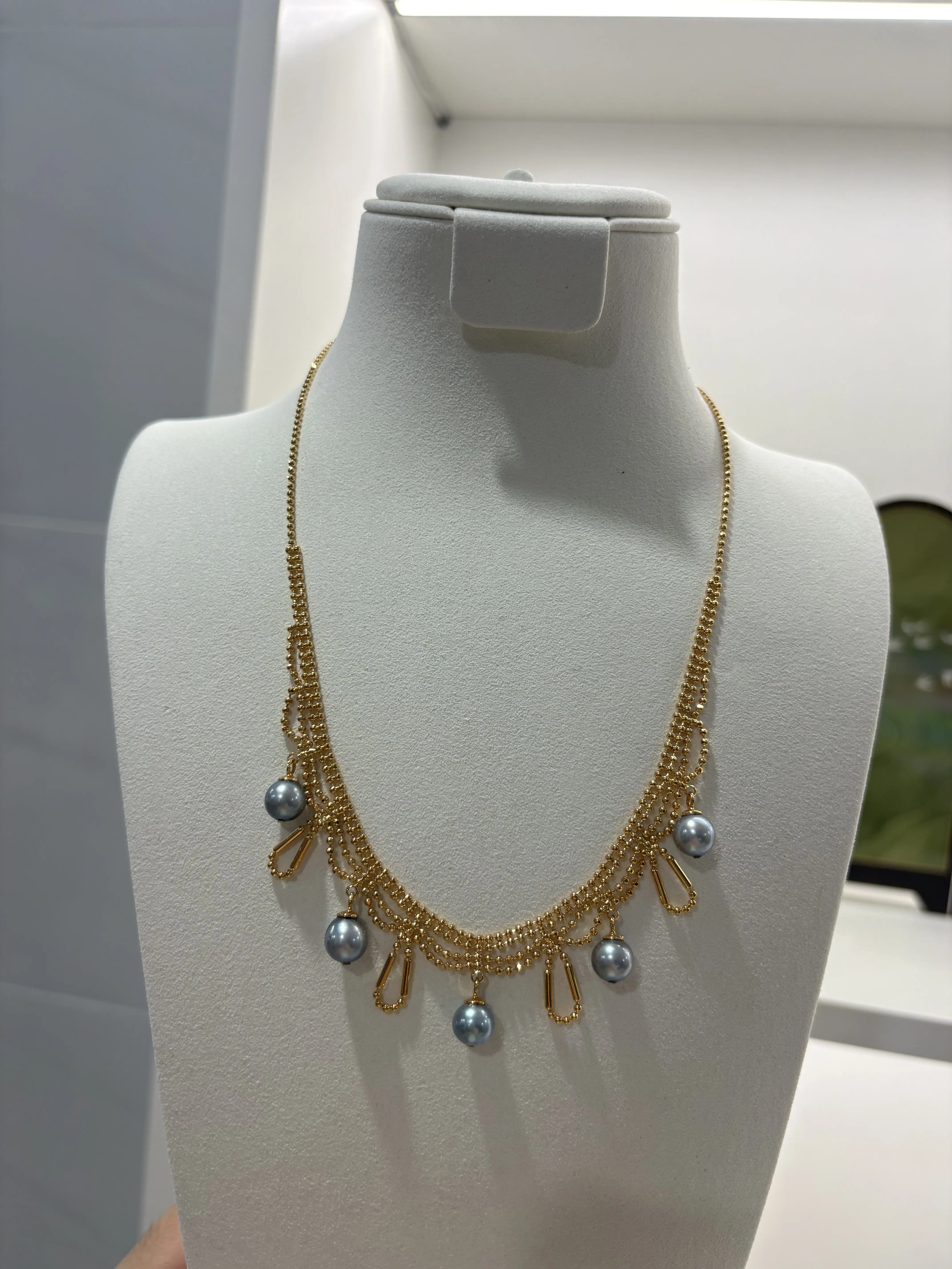 NO.12-Specialty woven style Madama  pearl necklace