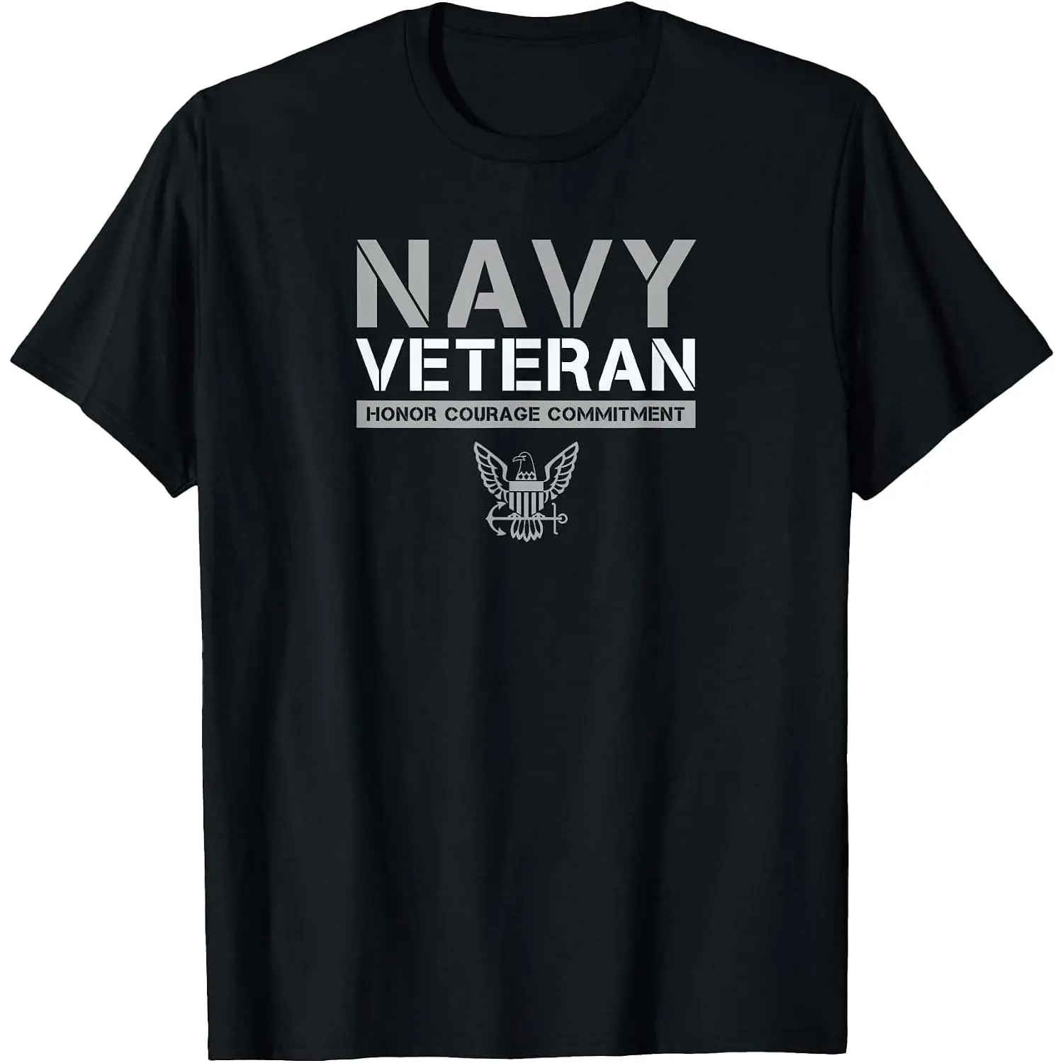US Navy - Veteran Honor Courage Commitment T-Shirt