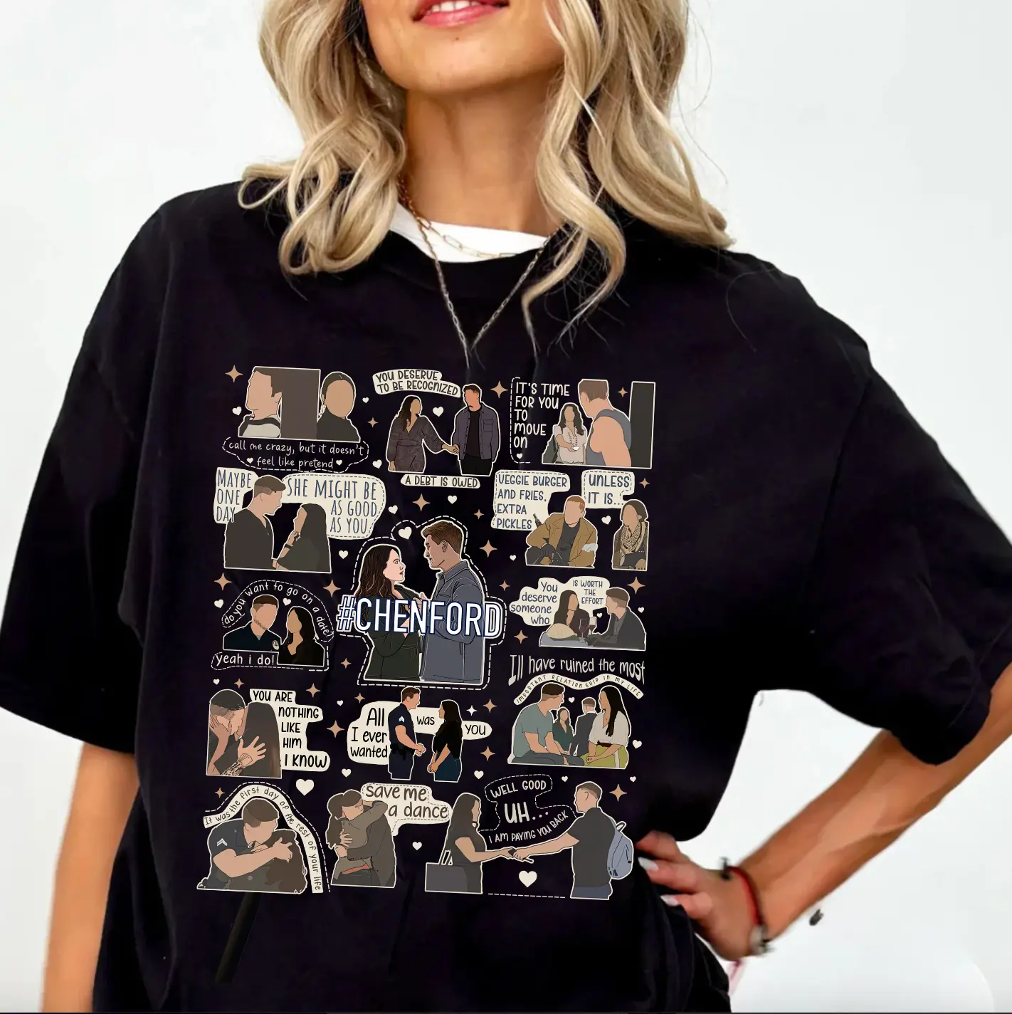 The Rookie Chenford T-Shirt, The Rookie Tv Show Shirt, Lucy Chen, Tim Bradford, The Rookie Merch