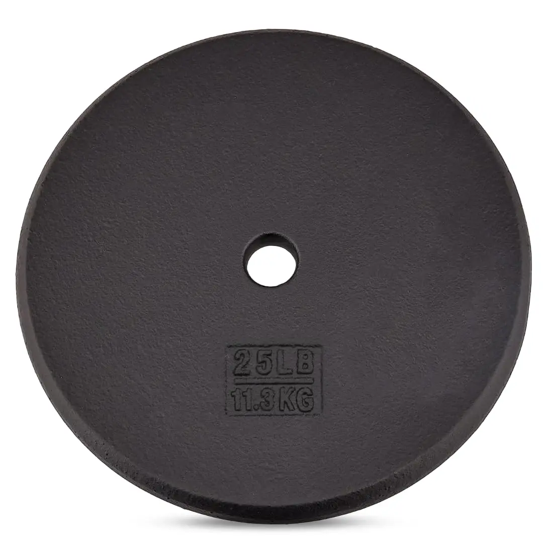 Standard 1" Cast Iron Weight Plate - Ideal For Strength Multiple Weight: 5lb To 25lb (single & Set Of 4)