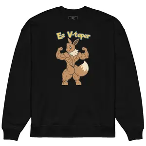 Ee V-taper unisex organic oversized sweatshirt (DTG Print)