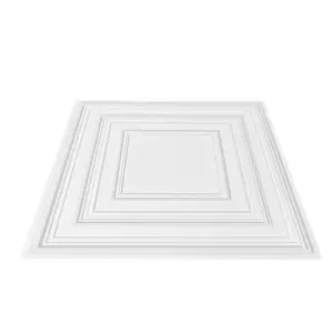 Ceiling Tiles, 12-Pack 24x 24 in, Drop Ceiling Tiles Premium PVC Sheet, Easy Installation/ Cutting Plastic Glue-up Ceiling Tile, Ceiling Covering for Home/Office Decoration, White Peg Pattern