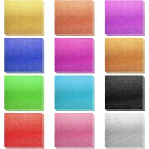 120 Sheets Gold Leaf Sheets 12 Colors Gold Foil Leaf Multi-Color Imitation Foil Sheet for Art Decoration, Painting, Nails, Handicrafts, DIY Crafts(3.15 x 3.35 Inches)
