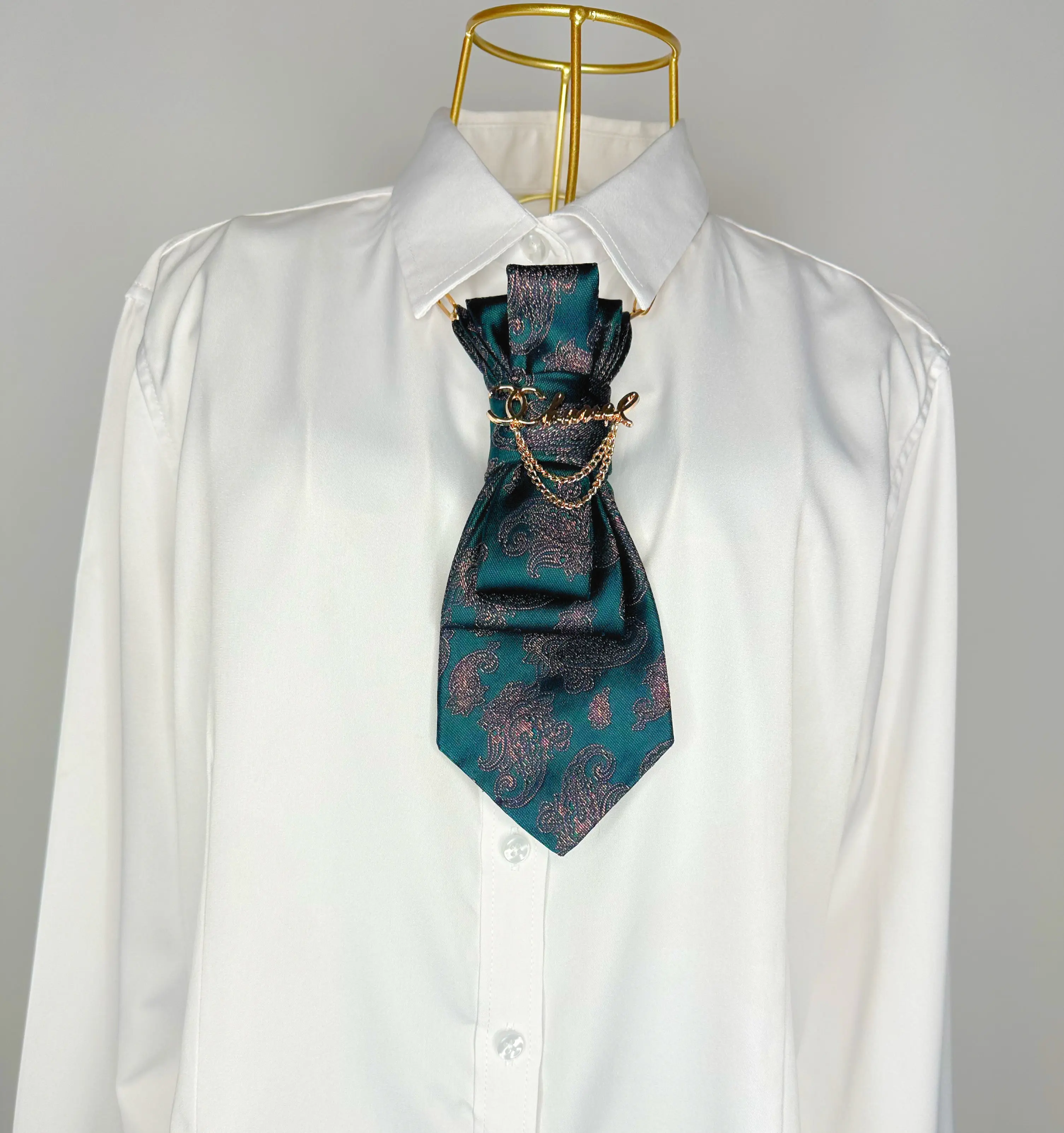 Green Pattern Tie
