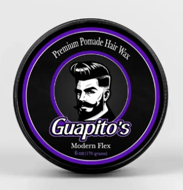 Guapito's Modern Flex Water-Based Pomade - Strong Hold & Natural Shine Formula 6oz