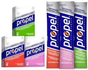(30 Packets) Propel Fruit Variety Electrolytes & Vitamins Sports Water, No Sugar