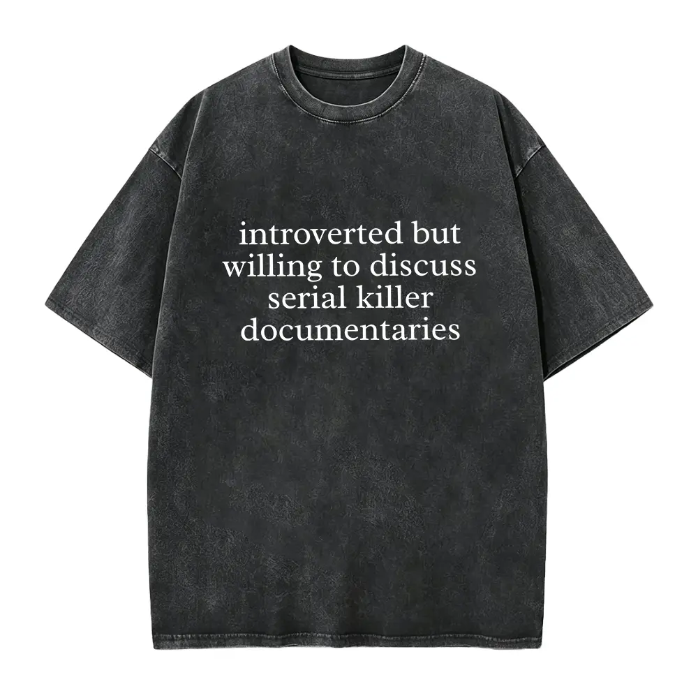 Men's True Crime Serial Killer Documentary Dark Humor Graphic Tees, Crew Neck Cotton Streetwear Top, graphic tees, men's t shirts, trending clothes, streetwear tees