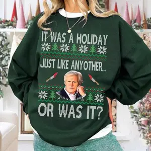 True Crime Ugly Christmas Sweatshirt, Funny Christmas Holiday, Keith Morrison Xmas Sweater, Soft Cotton, Gift for Her