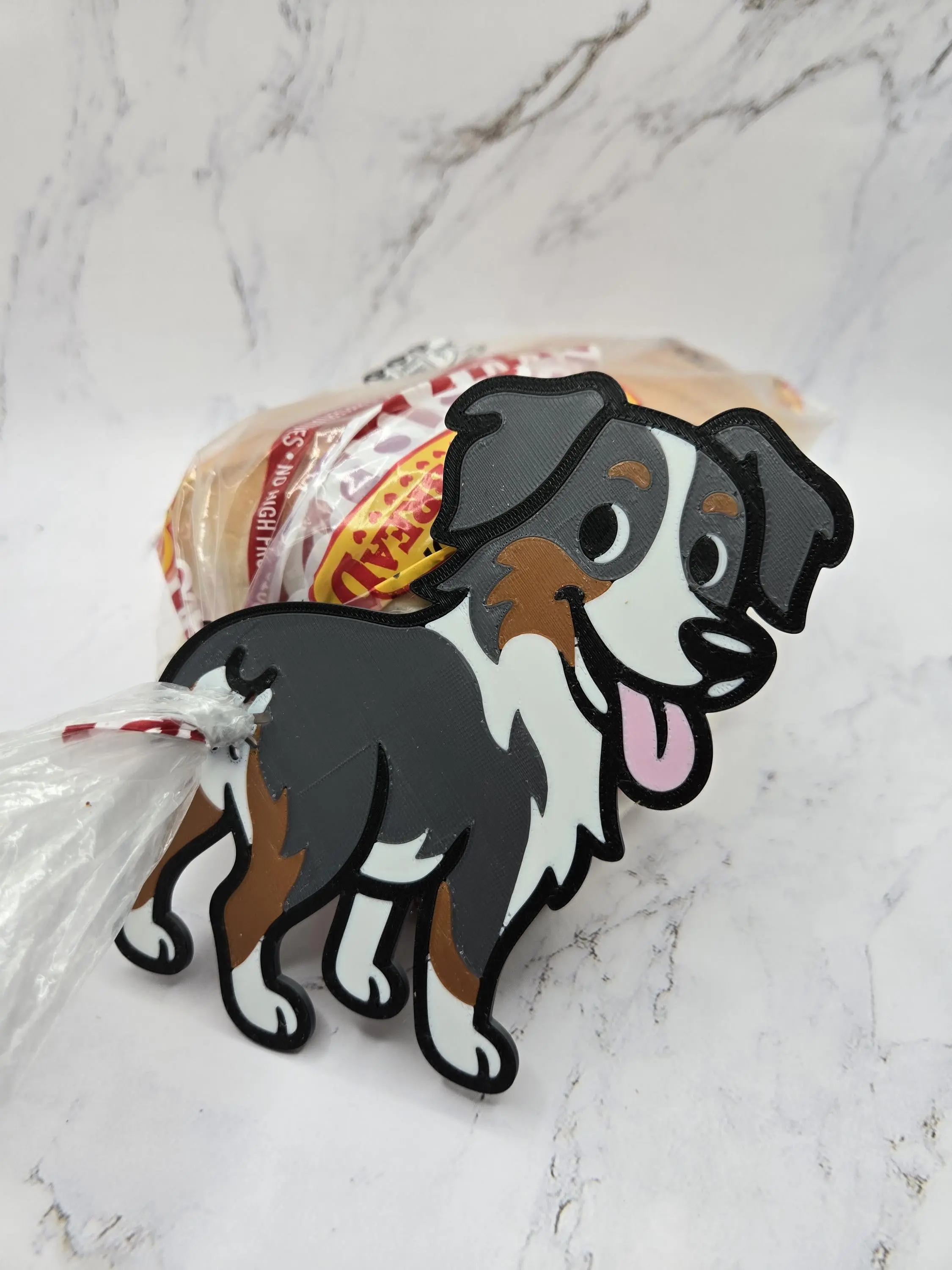 Australian Shepherd Butt Bread Clip - Funny Reusable Bag Sealer