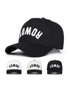 Unisex Rowdy Letter Pattern Baseball Cap Adjustable Fit Adjustable Strap Sun Protection Hat for Outdoor Sports Spring Summer Travel Beach Activities Casual Style Woven Fabric