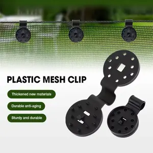 100pcs Multi-Purpose Heavy Duty Plastic Clips - Lock Grip Fixation Clamps for Shade Cloth, Tarp, Fence Fabric, and Garden Netting, Perfect for Outdoor DIY Projects